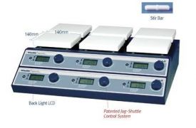 Мешалка магнитная SMHS-6 DAIHAN (6-ти местн., цифровое управл, нагрев до +350°C, до 1500об./мин.)